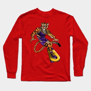 Tiger Man skateboard Long Sleeve T-Shirt